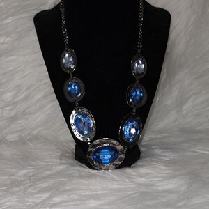 Dazzling Blue and Silver Necklace